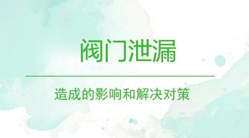 閥門泄（xiè）漏造成的影（yǐng）響和解決（jué）對策