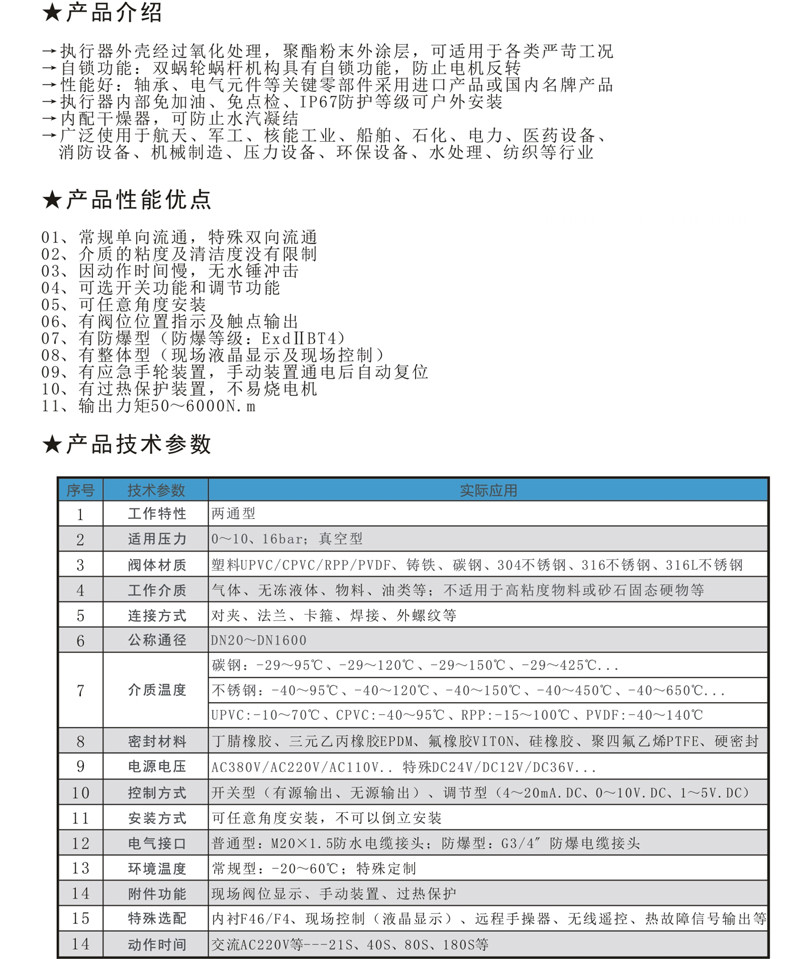 ED9B對夾式/法蘭式軟密封電動蝶閥